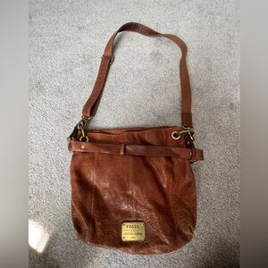 Fossil Crossbody Bag- Cognac